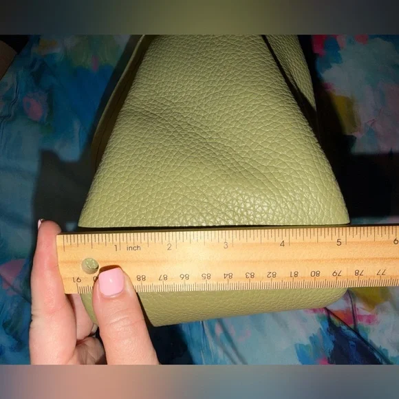 Coach Cary Moss Olive Green Pebbled Leather Shoulder Bag - also have the wallet! - Picture 16 of 16